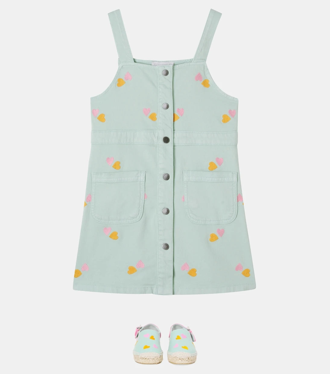 Stella McCartney Kids - Embroidered denim dress