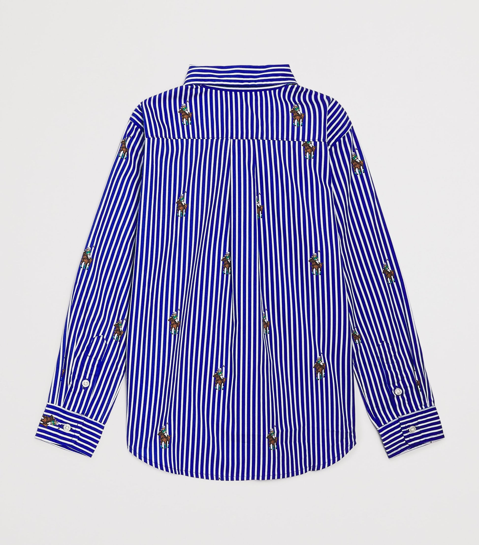 Ralph Lauren Kids Cotton Stripe Polo Bear Shirt (7-14 Years)