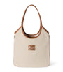 Neutral Canvas-Leather Ivy Tote Bag