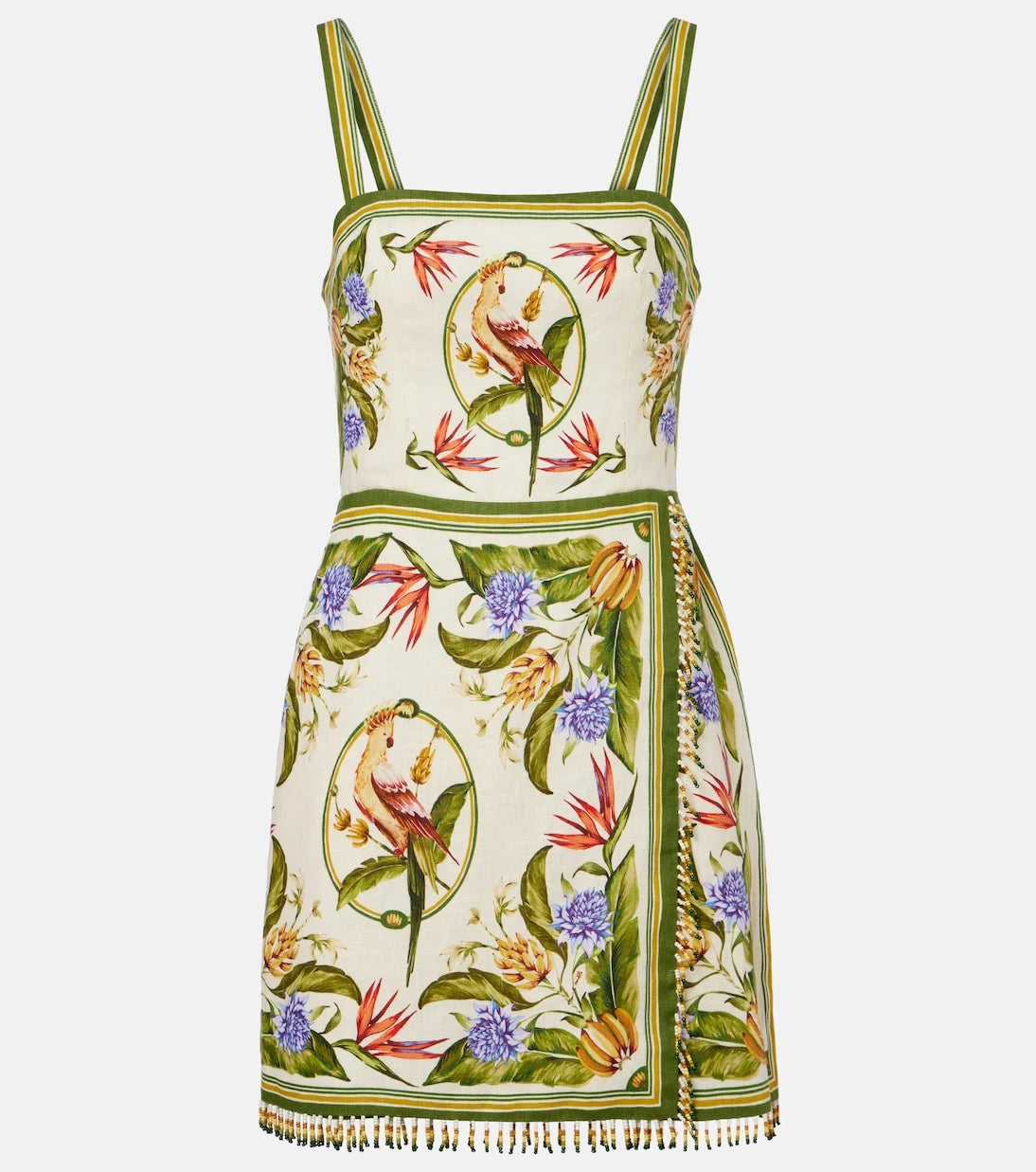 Farm Rio - Printed linen minidress