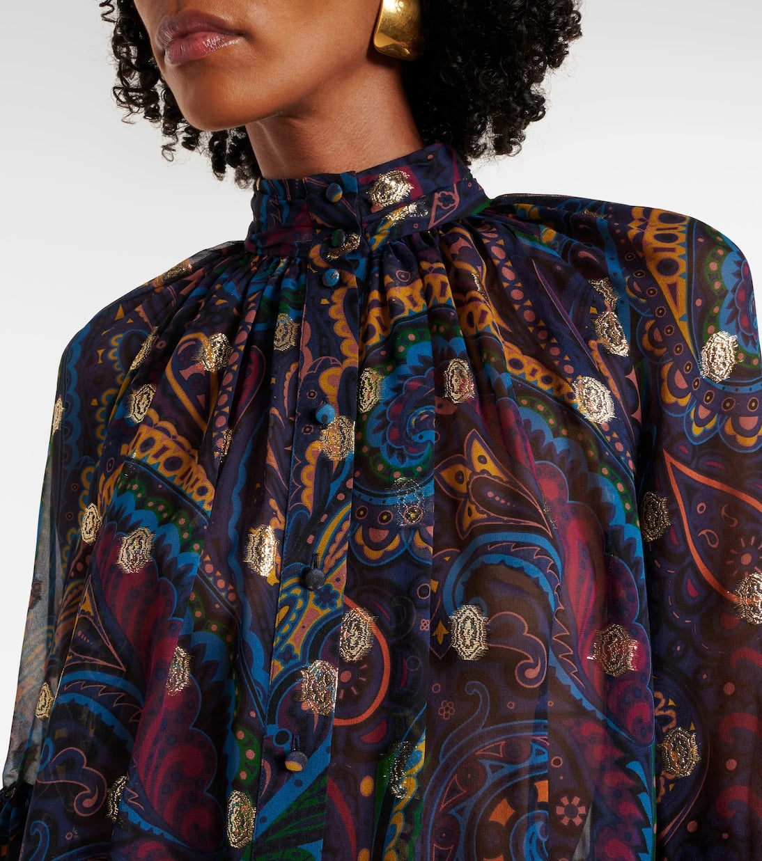 Etro - Paisley silk blouse