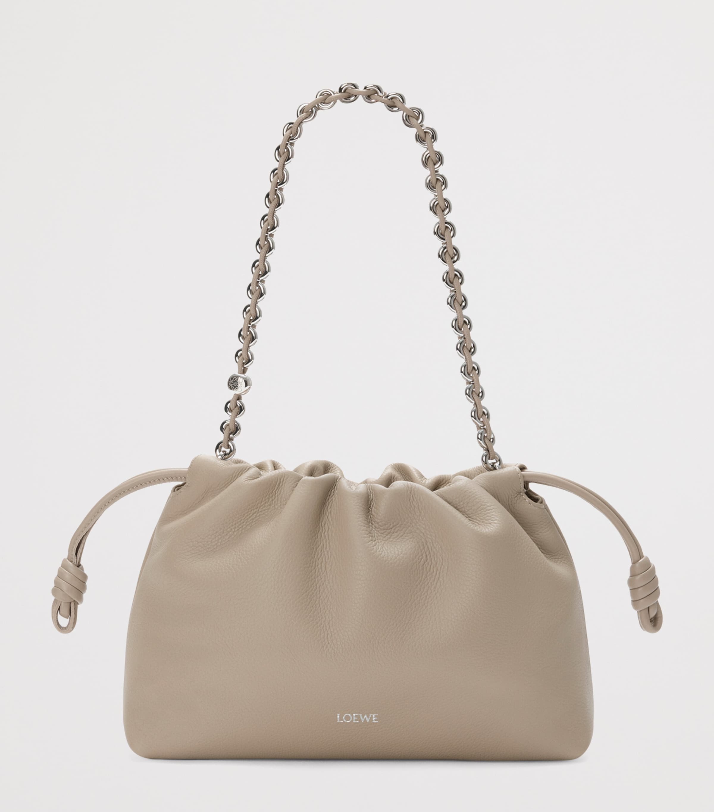 Medium Leather Flamenco Shoulder Bag