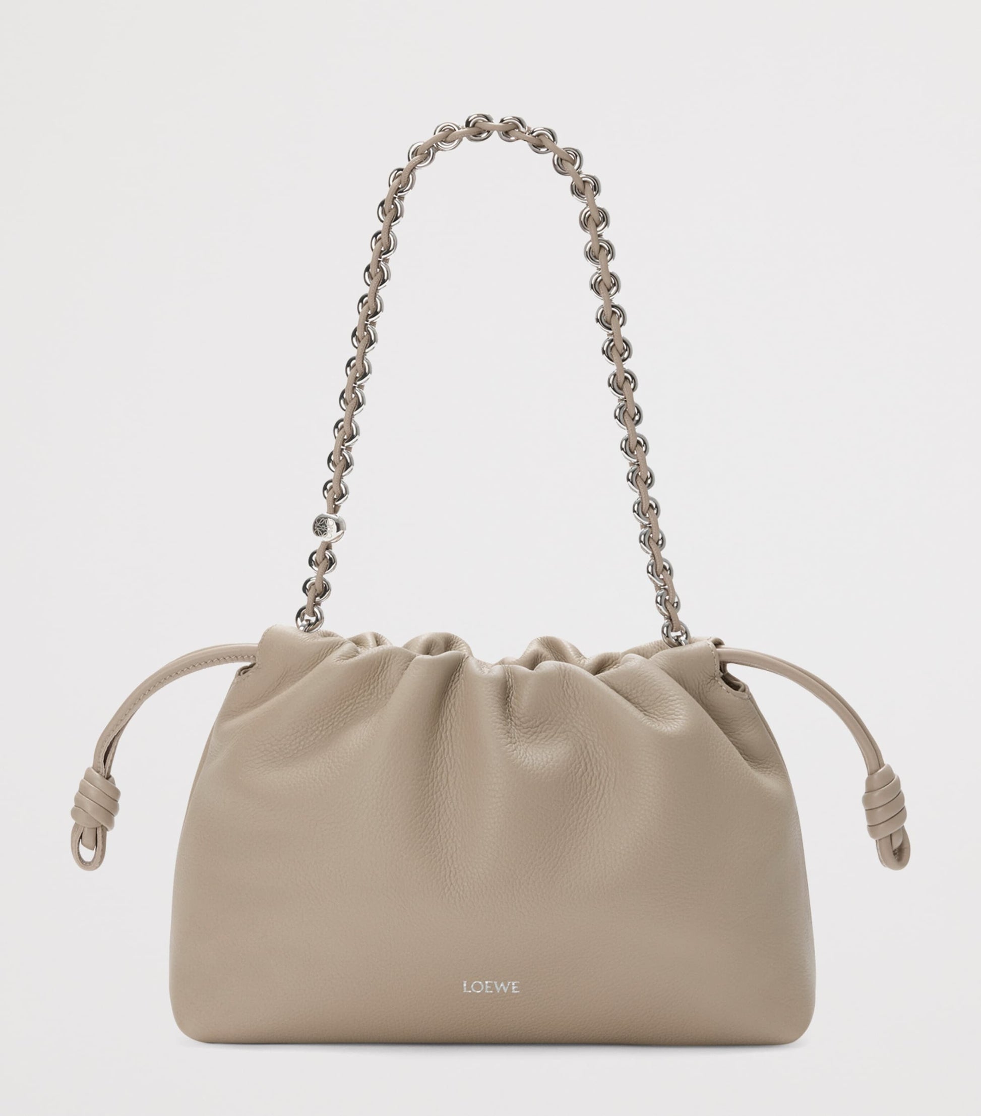 Medium Leather Flamenco Shoulder Bag