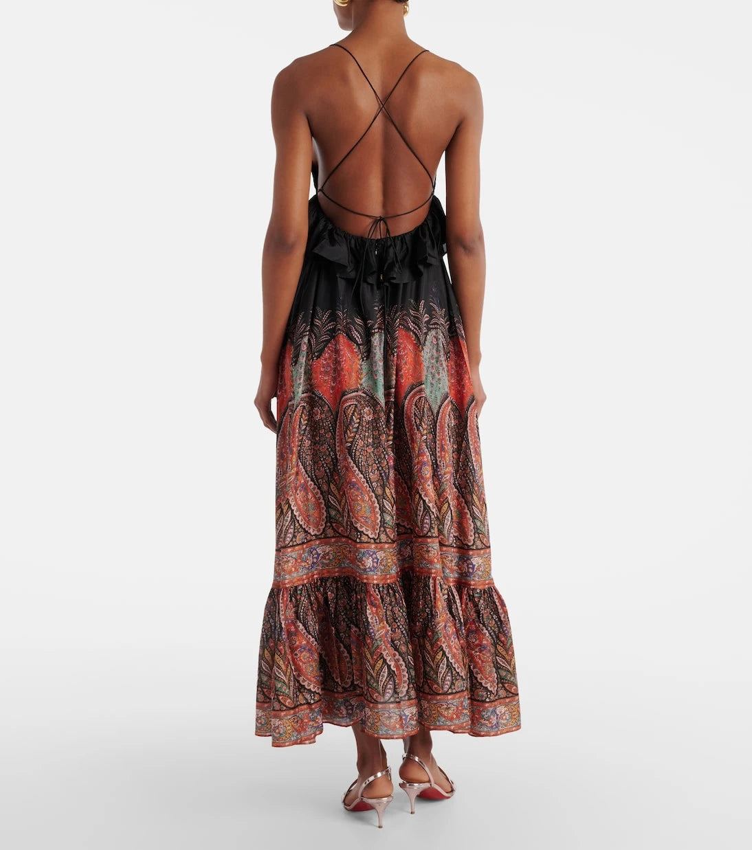 Zimmermann - Rhiannon paisley ruffled silk maxi dress