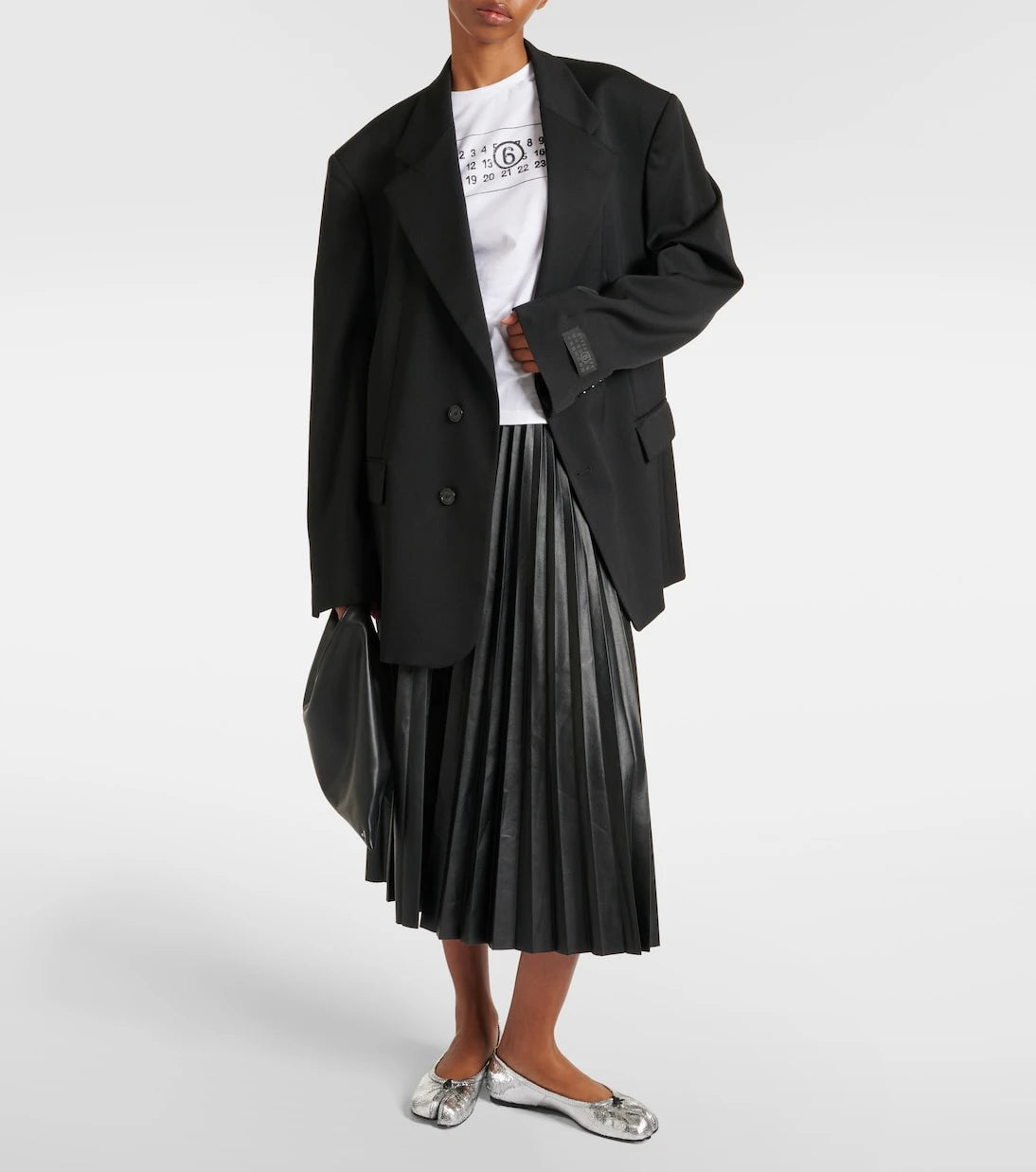 MM6 Maison Margiela - تي شيرت جيرسي قطني مطبوع