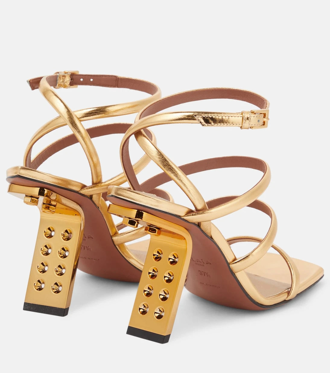 Alaïa - Perfo leather sandals