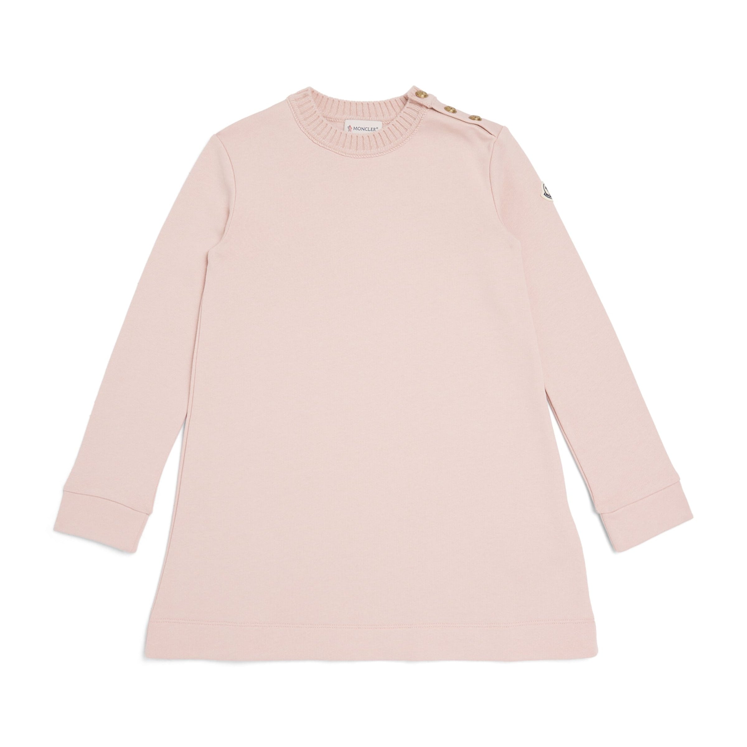 Moncler Enfant Cotton Fleece Sweatshirt Dress (8-10 Years)