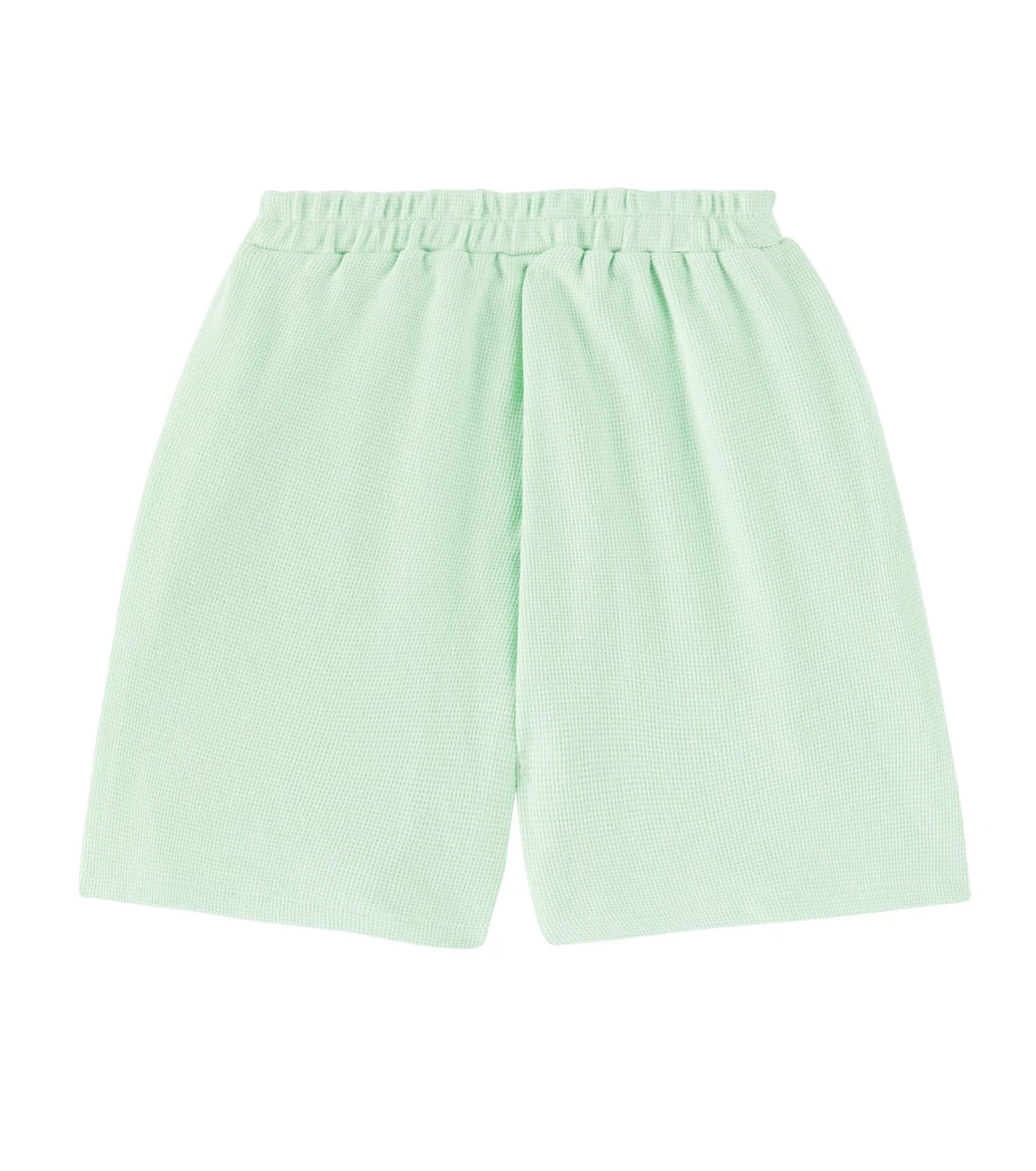 Jellymallow - Apple waffle-knit cotton shorts