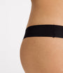 Invisible Cotton Thong BLACK