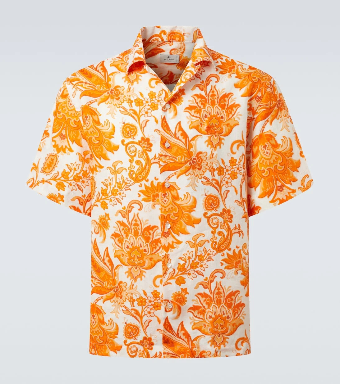 Etro - Paisley linen bowling shirt