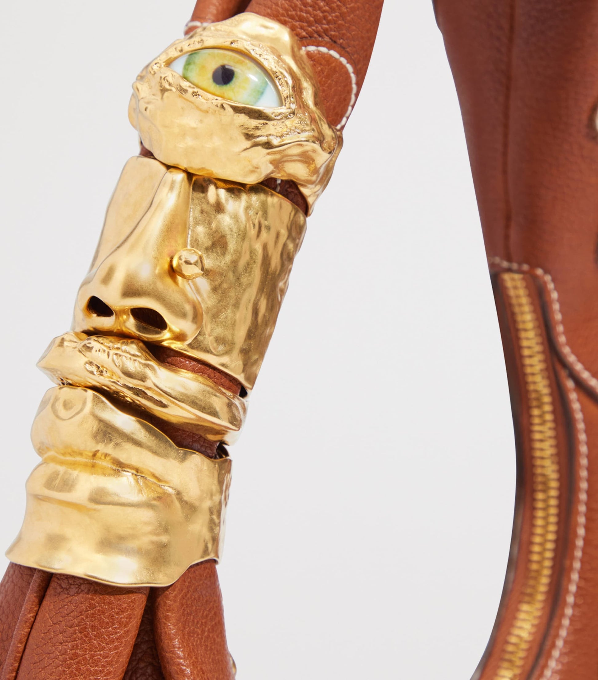 Small Leather Soufflé Shoulder Bag