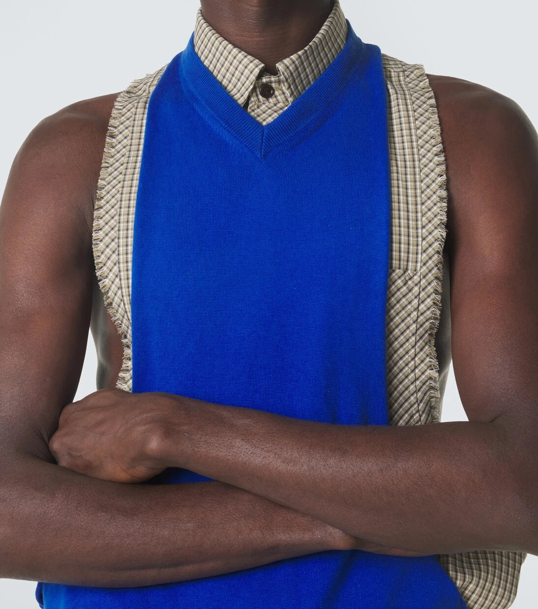Versace - Checked cotton shirt