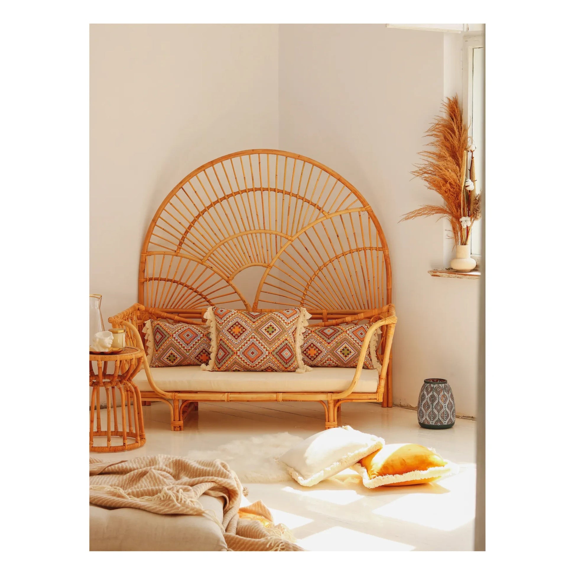 Moi Mili - Boho cushion | Honey