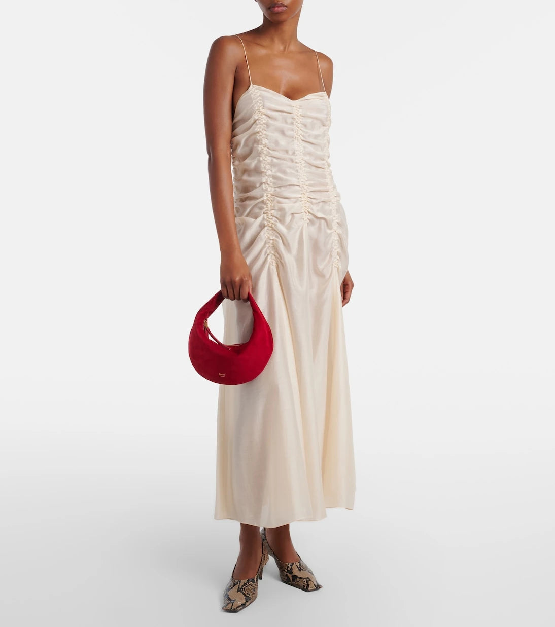 Khaite - Olivia Mini suede top-handle bag