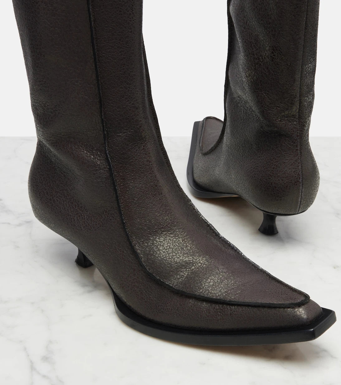 Calvin Klein Collection - Jodi leather ankle boots