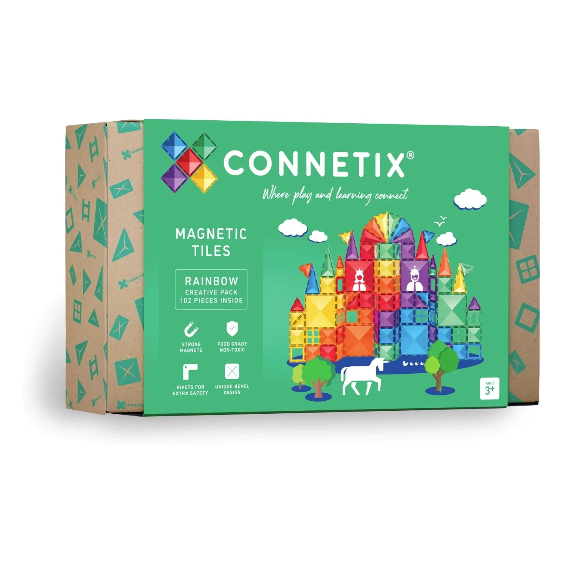 Connetix - Creative pack - 102 pieces | Rainbow