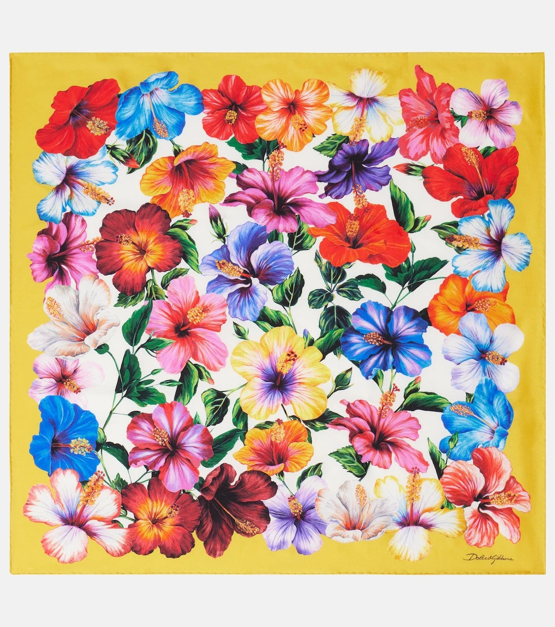 Dolce&Gabbana - Floral silk twill scarf