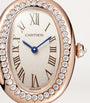 Small Rose Gold and Diamond Baignoire de Cartier Watch 23.1mm (Size 15)