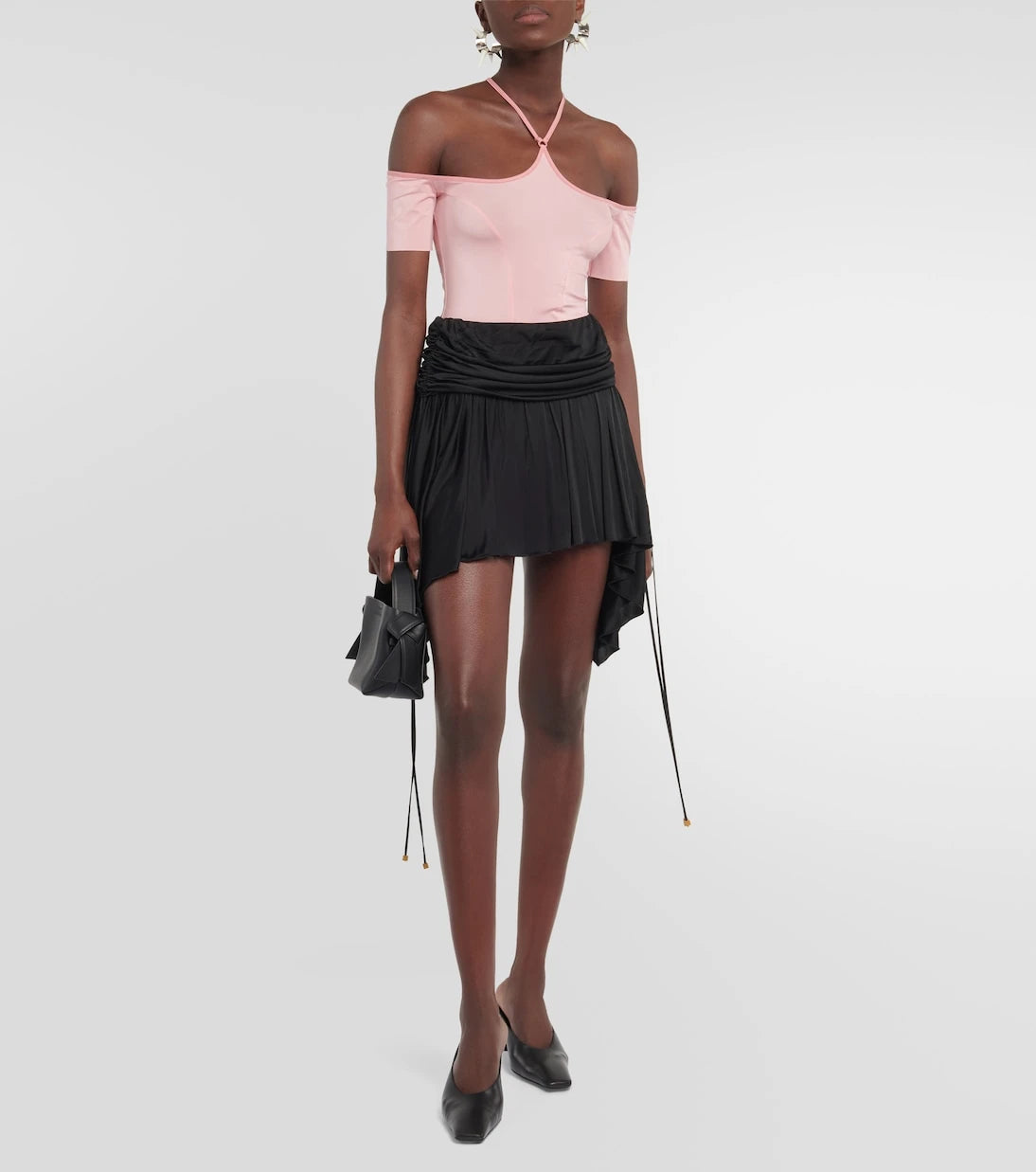 KNWLS - Halterneck mesh bodysuit