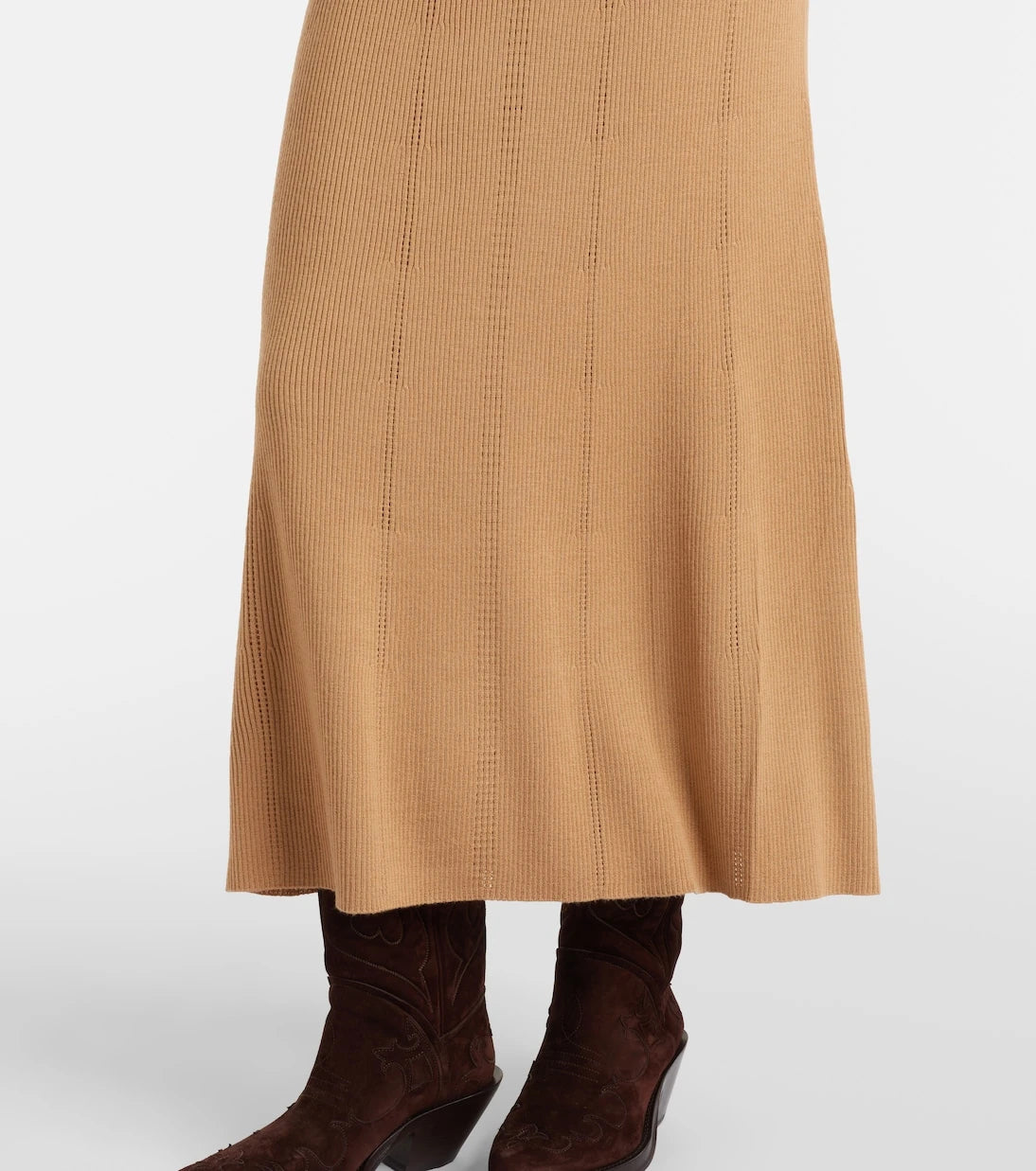 Gabriela Hearst - Imagene belted wool midi dress