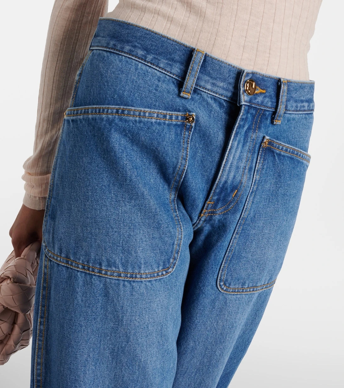 Tory Burch - High-rise cargo jeans