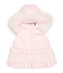 Fox Fur-Trim Crystal Padded Gilet (3-24 Months)