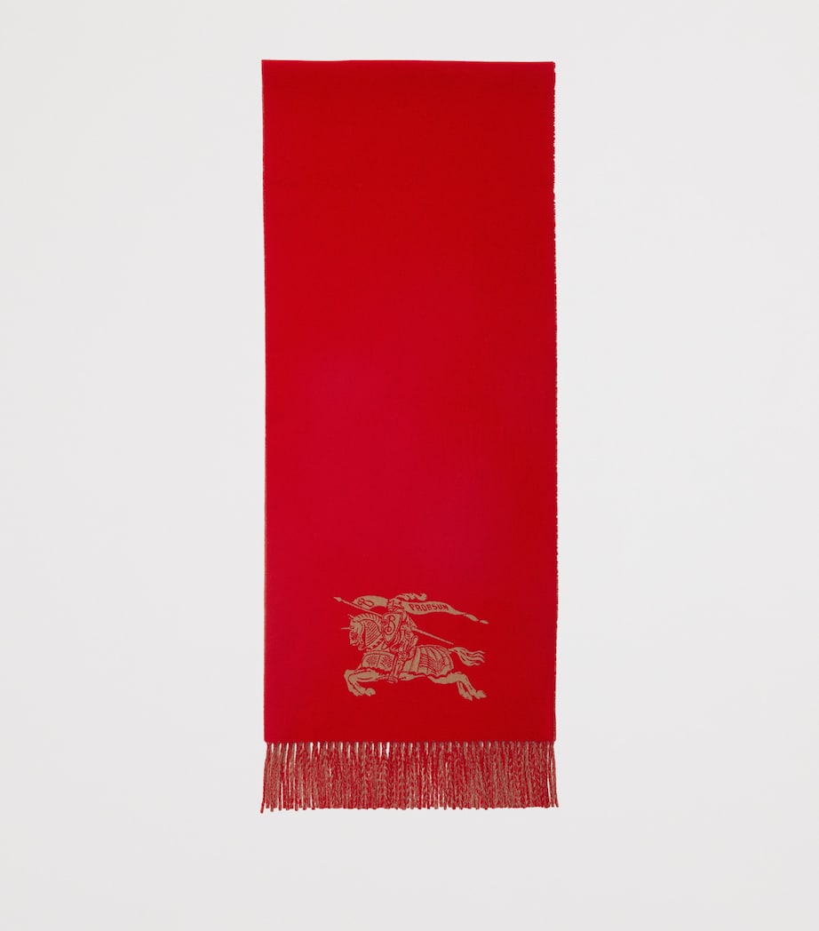 Beige Cashmere Reversible EKD Scarf