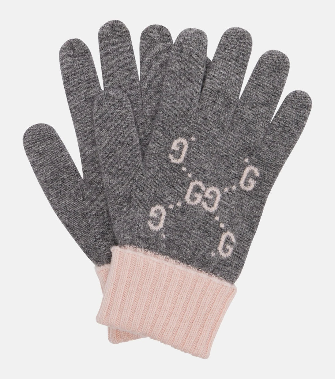 Gucci - GG cashmere jacquard gloves