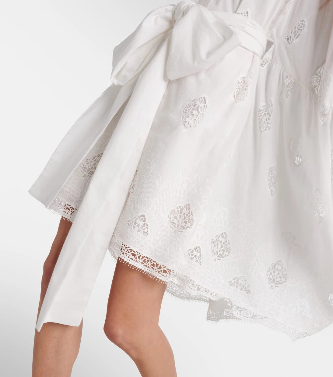 Erdem - Embroidered cotton-blend minidress