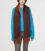 Brown Cashmere Reversible EKD Scarf