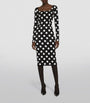 Dolce & Gabbana Multi Silk Polka-Dot Bodycon Dress