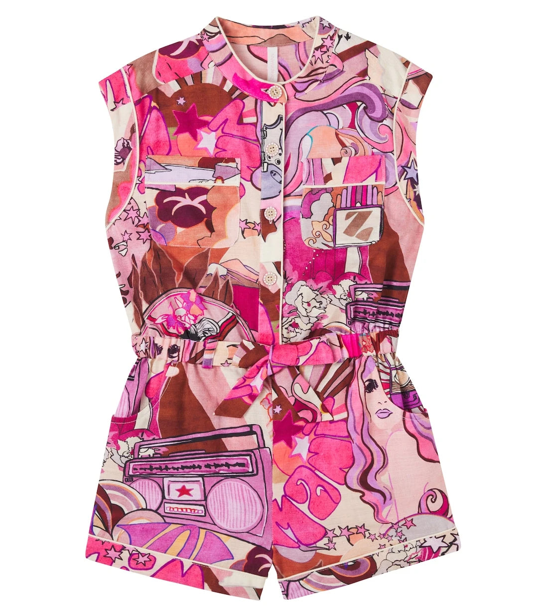Zimmermann Kids - سالوبيت أطفال من القطن المطبوع