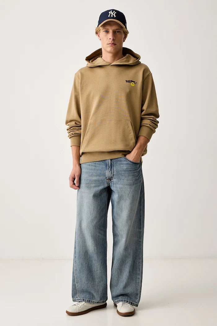 Pamuklu kapüşonlu sweatshirt