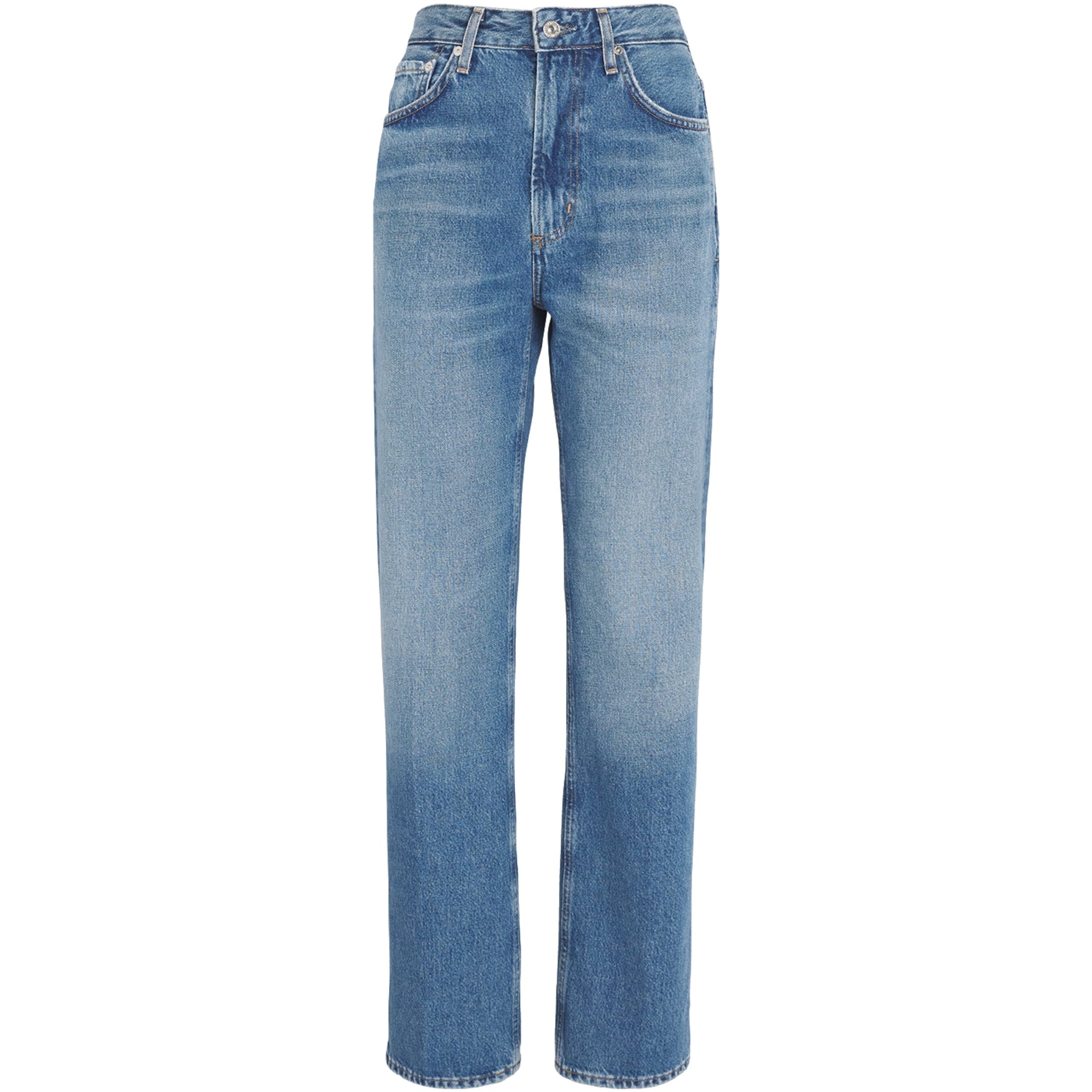 Citizens of Humanity Blue High-Waist Zurie Straight Jeans