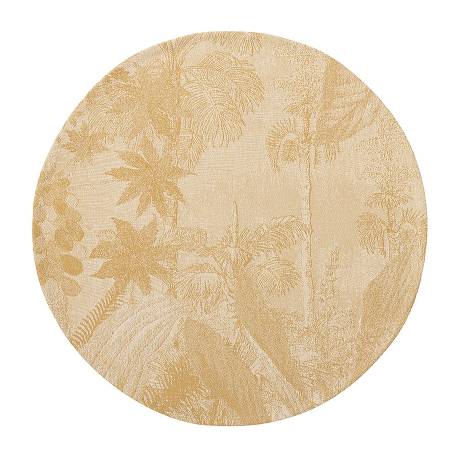 Le Jacquard Français Coated Sinharaja Round Placemat (38cm)