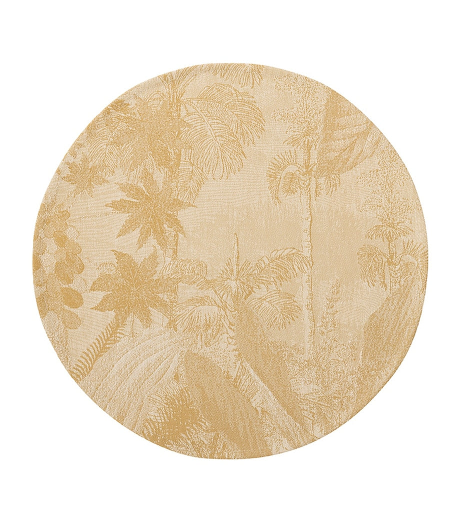 Le Jacquard Français Coated Sinharaja Round Placemat (38cm)