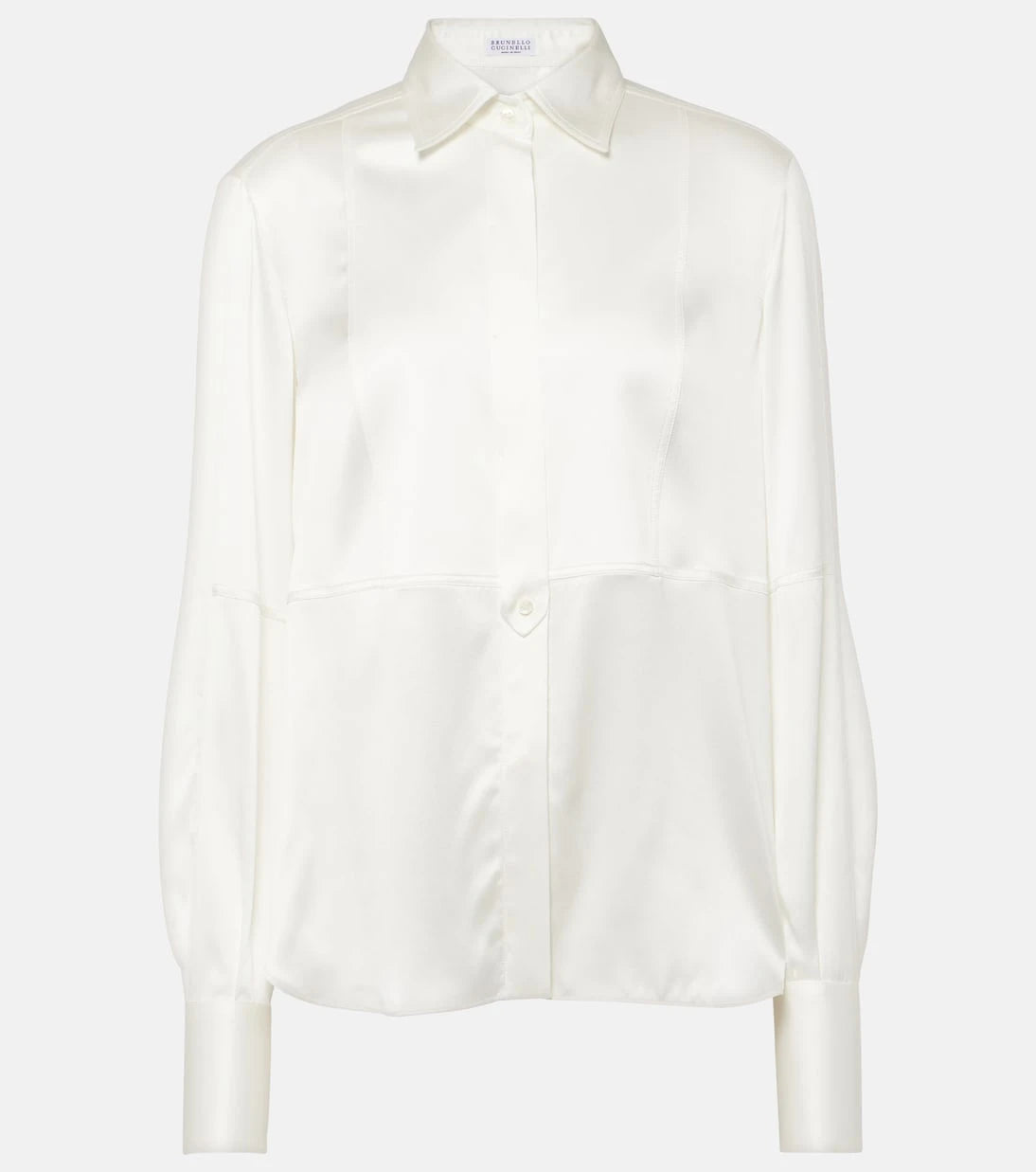 Brunello Cucinelli - Silk-blend satin blouse