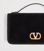 Valentino Garavani Black VLogo Signature Wallet with Strap