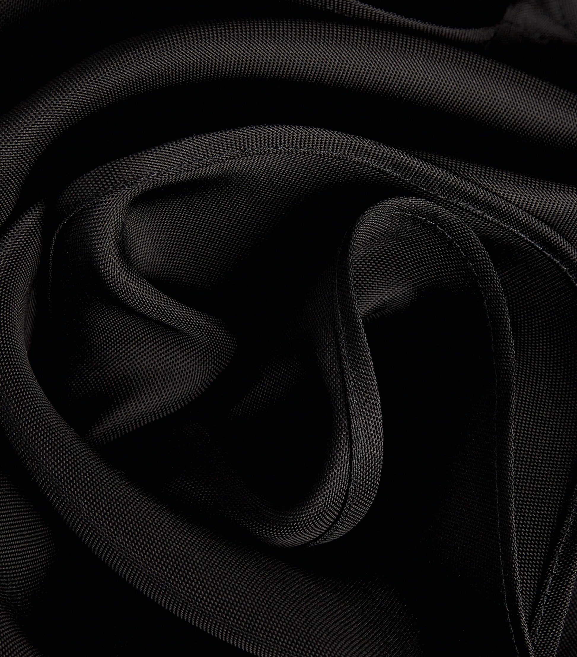 Carolina Herrera Black Silk Asymmetric Rosette Top