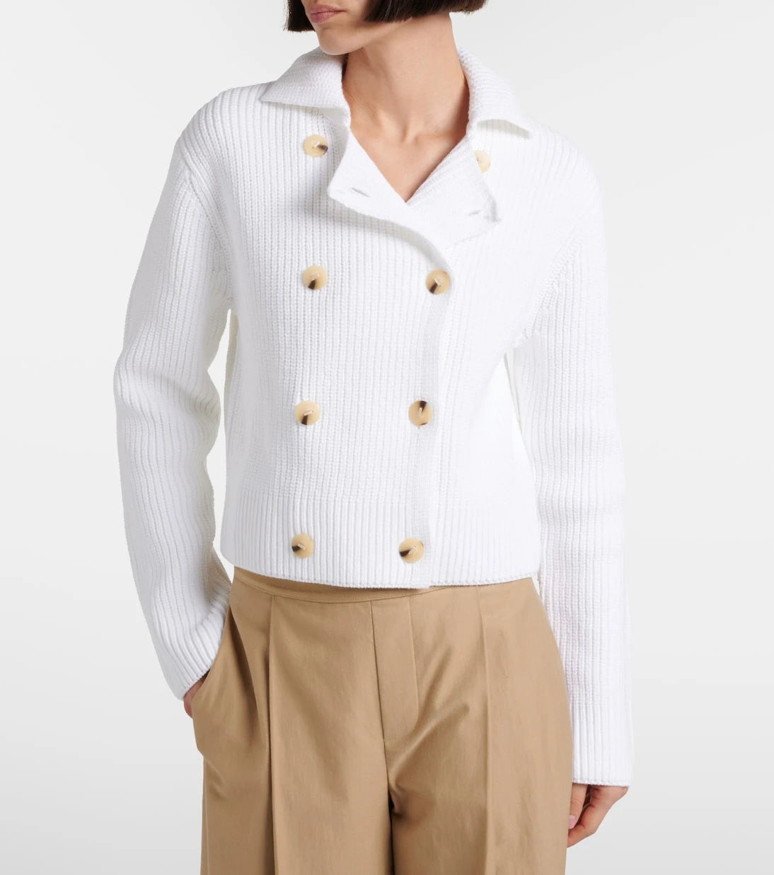 Vince - Double-breasted cotton-blend jacket