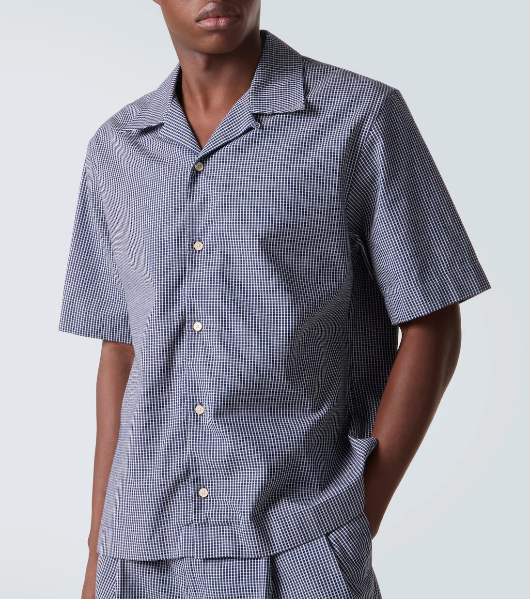 Givenchy - Checked cotton bowling shirt