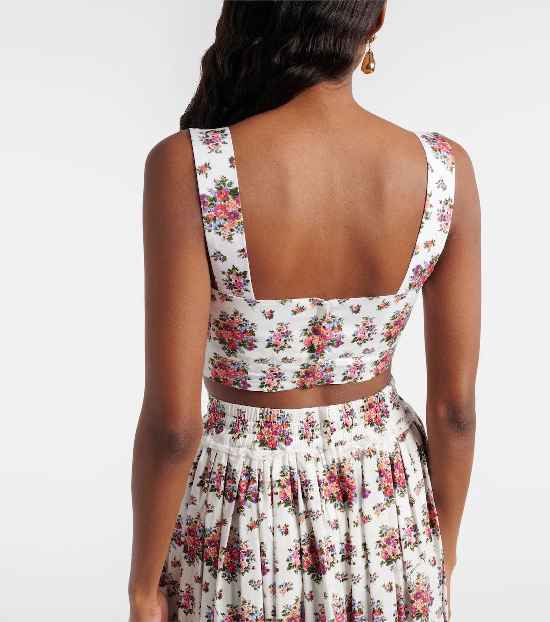Dolce&Gabbana - Floral cotton crop top