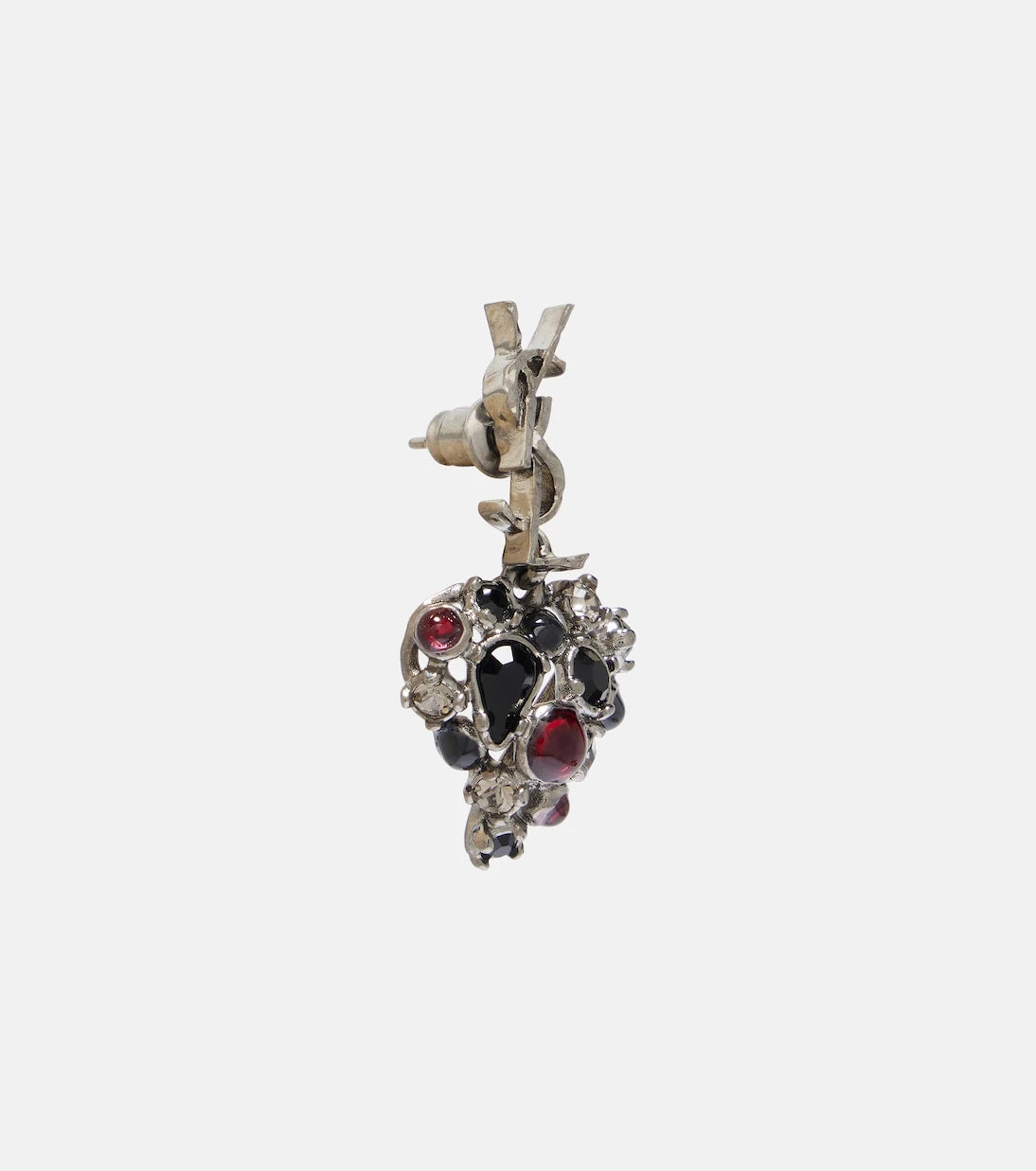 Saint Laurent - Cassandre embellished drop earrings