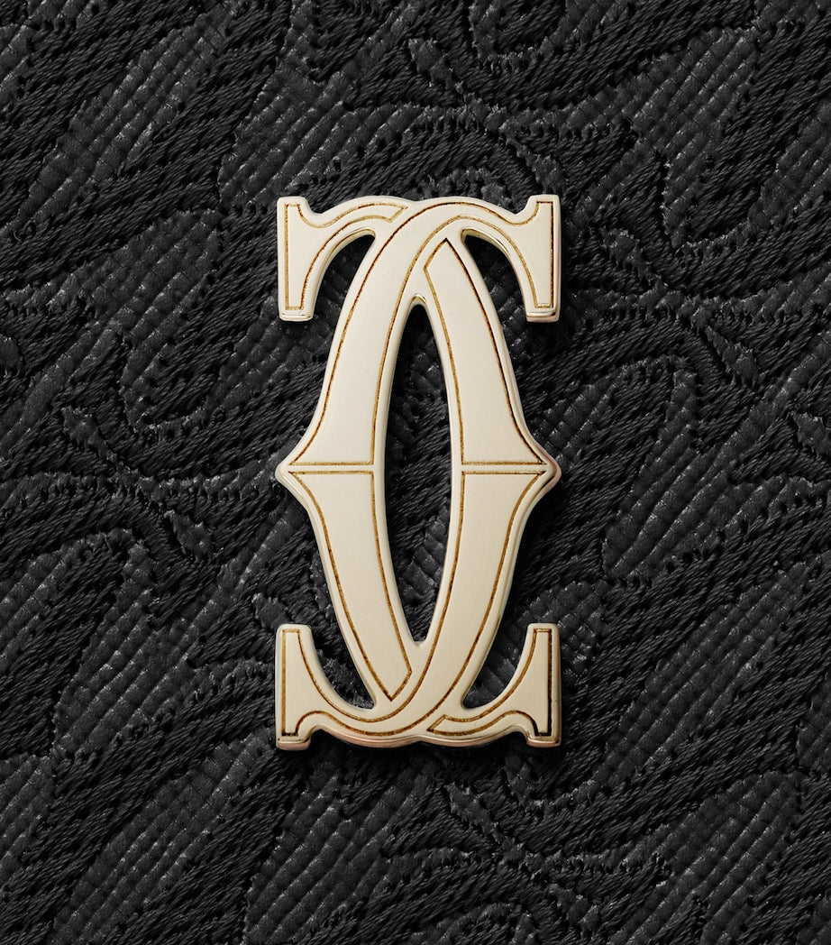 Black Leather C de Cartier International Zipped Wallet