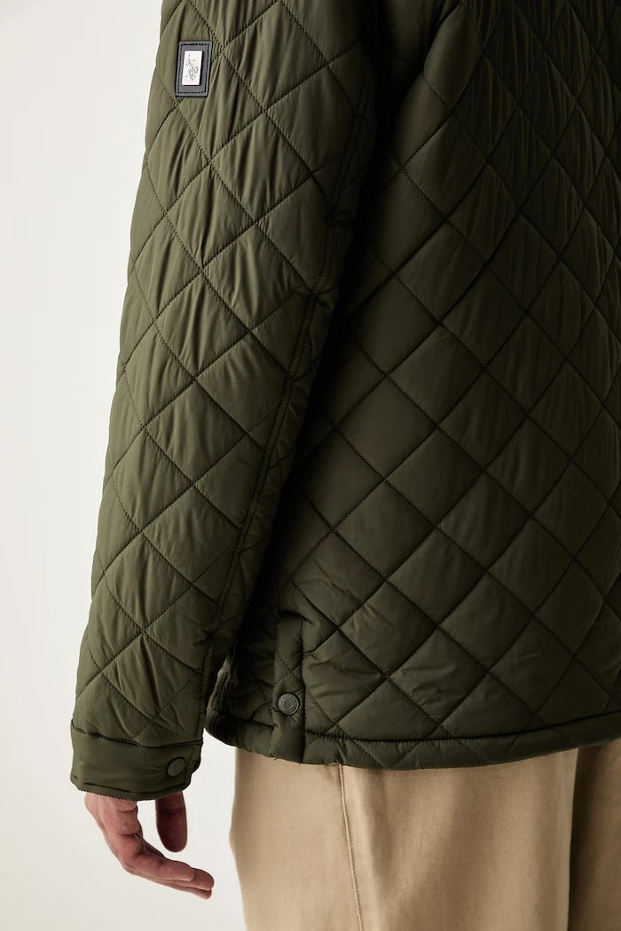 U.S. Polo Assn. Erkek DIAMOND QUILTED FUNNEL Ceket
