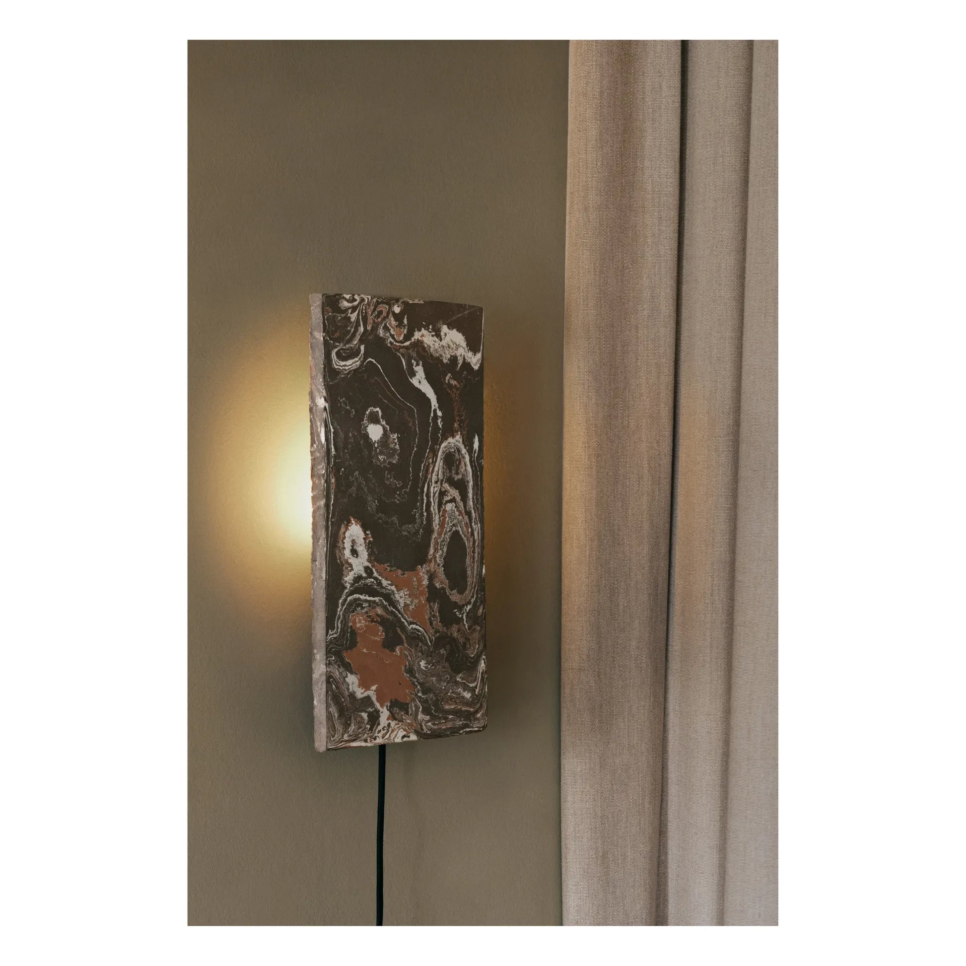 Ferm Living - Argilla wall lamp | Brown Marble