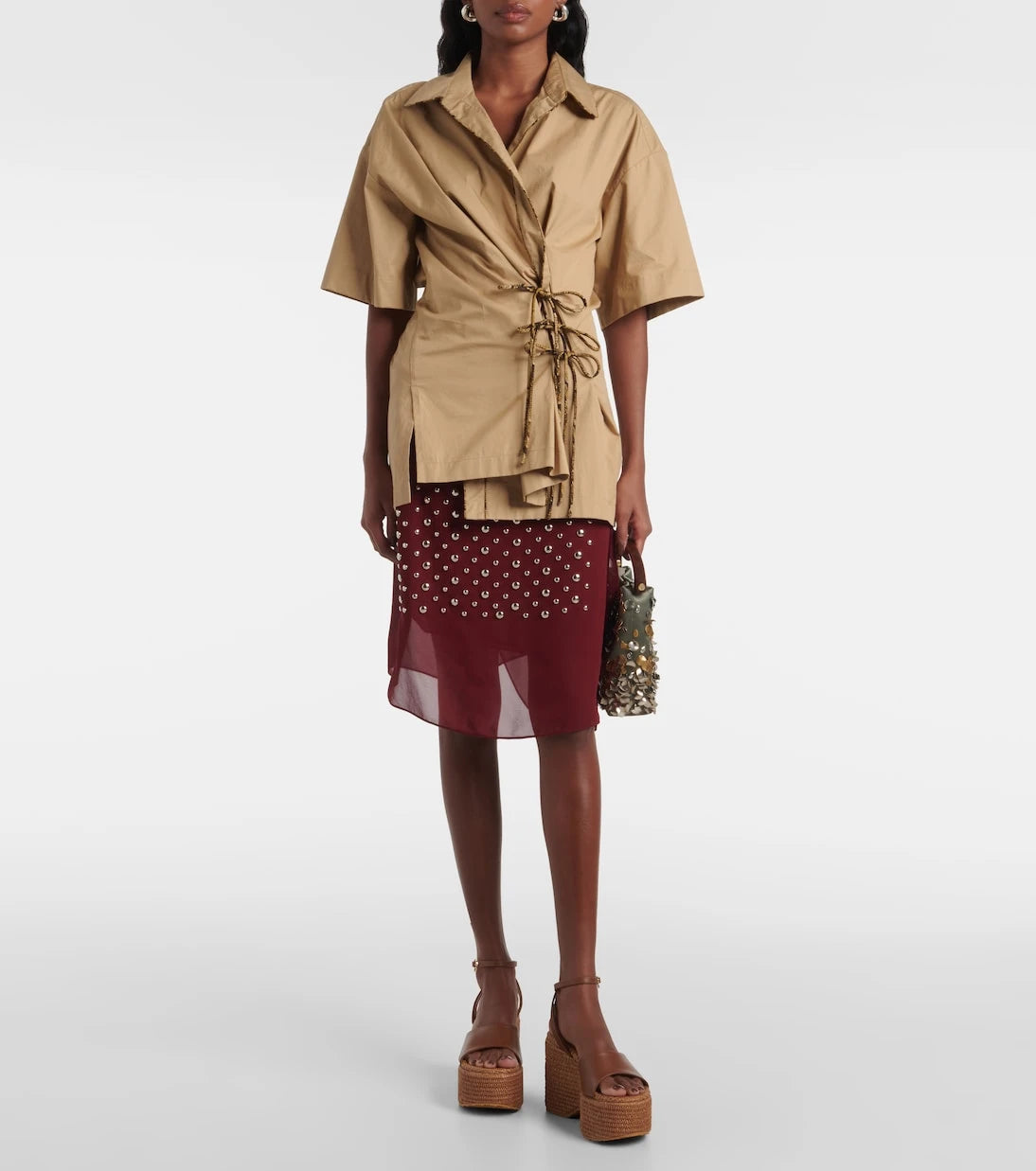Gianvito Rossi - Leather platform espadrilles