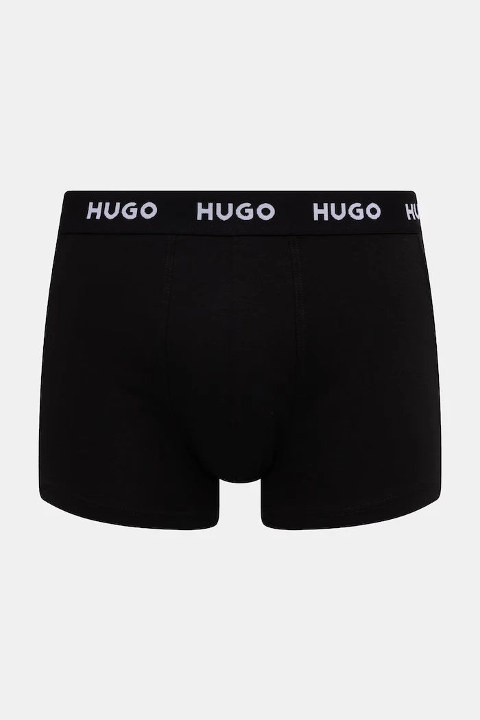 HUGO Erkek Pamuk Elastan Boxer TRUNK TRIPLET PACK 3'lü