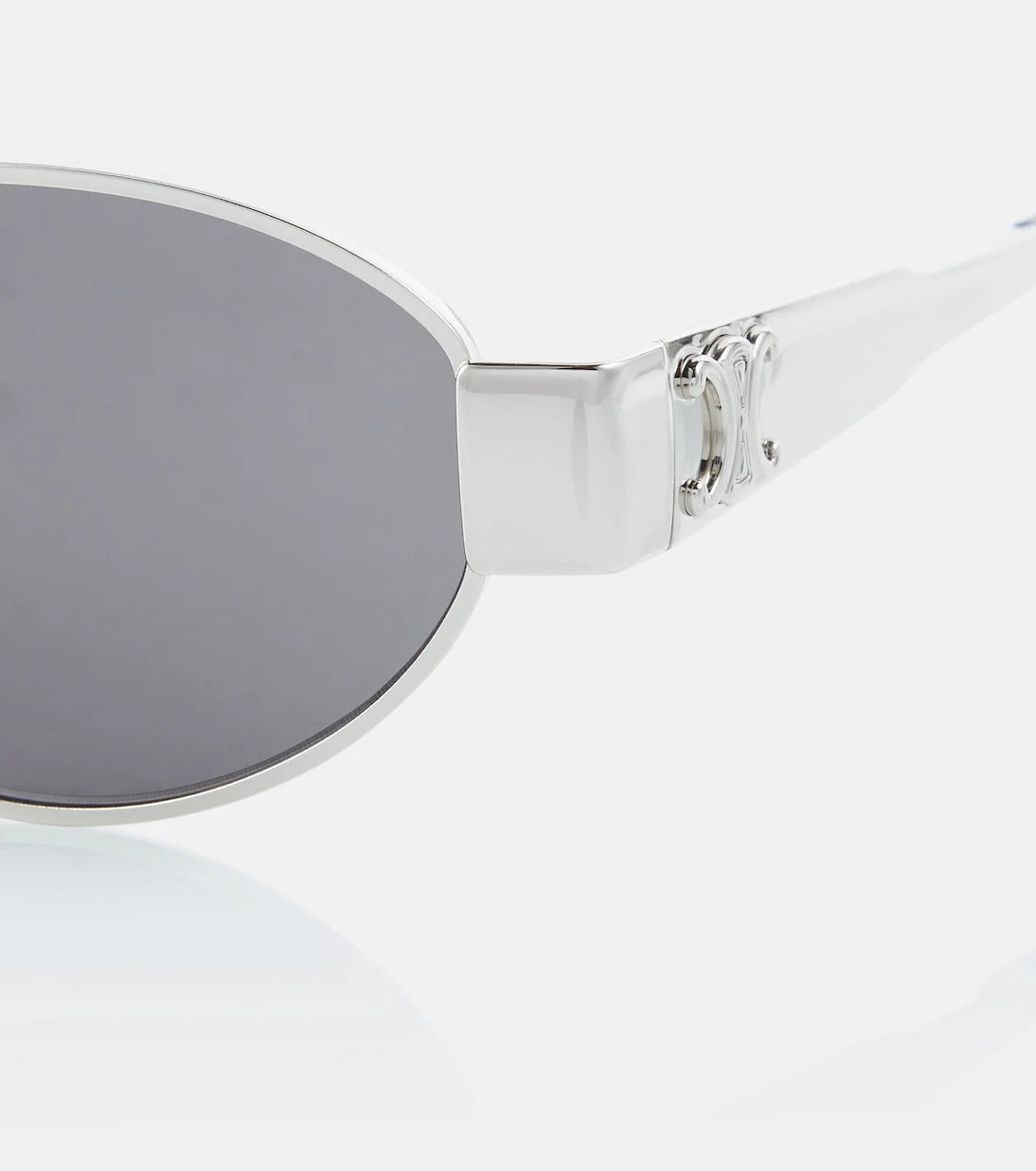 Celine Eyewear - Triomphe oval metal sunglasses