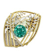 Yellow Gold, Diamond and Tourmaline A Family Journey St Moritz Brooch